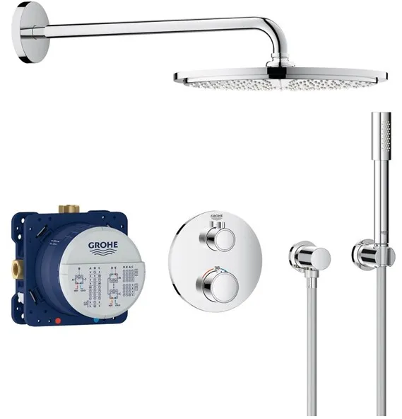 Grohe Grohtherm doucheset met Rainshower Cosmopolitan 310 douchekop, chroom