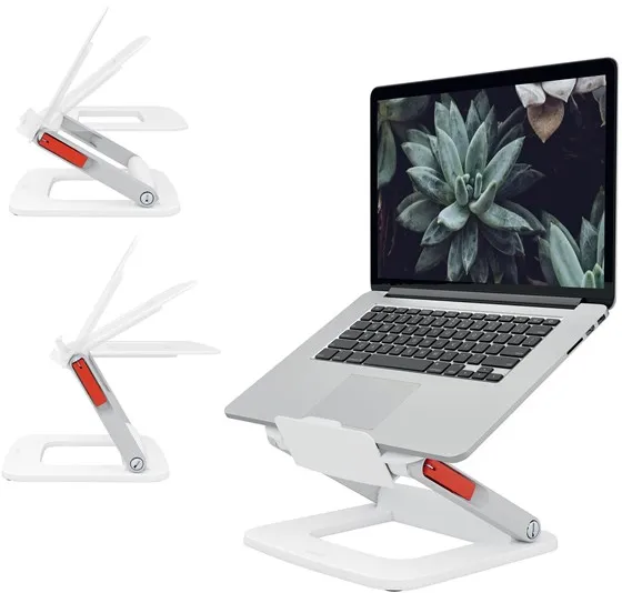 Leitz Ergo verstelbare multi-hoek laptopstandaard, 63% gerecycled plastic, wit