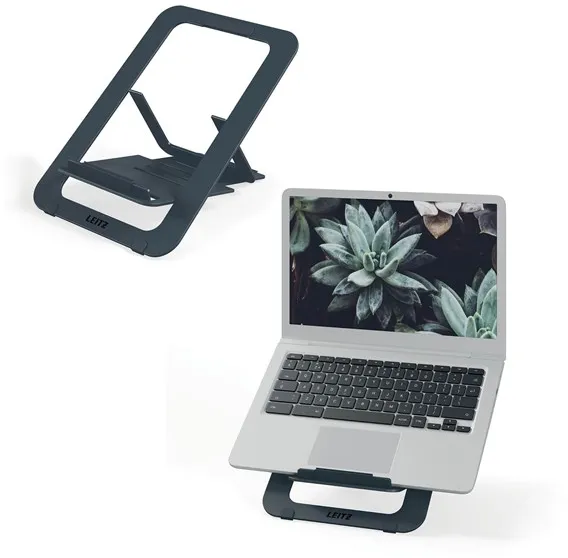 Leitz Ergo aluminium ultradunne verstelbare laptopstandaard