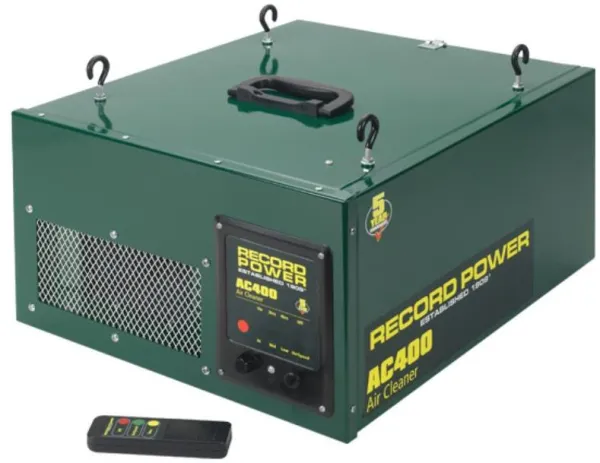 Record 3-traps Luchtreiniger AC400 met afstandsbediening - 3 snelheden en tijdvertraging