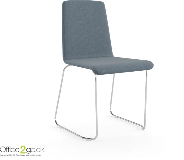 Moon stoel - met slede - gestoffeerd